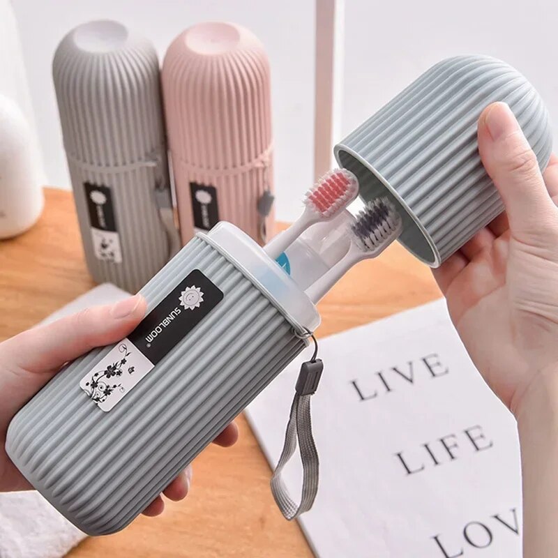 Bàn chải đánh răng bảo vệ chủ trường hợp kem đánh răng di động du lịch cắm trại hộp lưu trữ Bàn chải đánh răng du lịch hộp lưu trữ lớn di động
