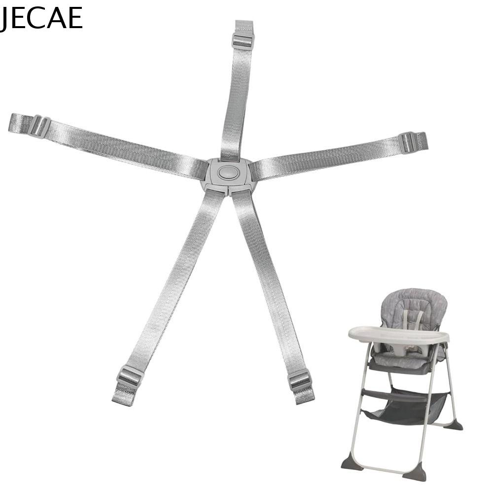 JECAE Có thể điều chỉnh Dây đai ghế cao 5 điểm Chắc chắn Thay thế dây đai ghế cao Có thể giặt được Đa chức năng Dây đai ghế cho bé ăn Xe đẩy