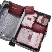 OUTOPEN MALL 6Pcs/Set Sức chứa lớn Bộ túi đựng đồ du lịch Tiết kiệm không gian Có thể gập lại Túi đựng đồ ngoài trời Túi đựng quần áo DAMPPROOF Bộ Túi Đựng Hành Lý Áo ngực
