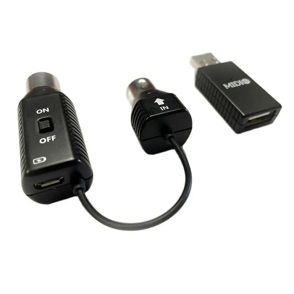 Bluetooth không dây Midi hệ thống cặp của USB Adapter 5-Pin DIN Midi Master cho đàn piano bàn phím, cho Mac OS,iOS,Windows