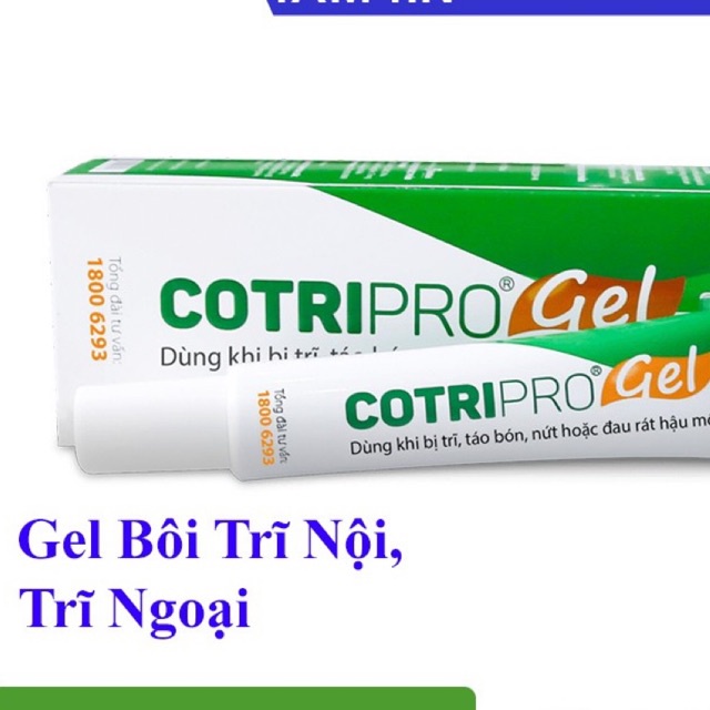 Cotripro - gel bôi trĩ nội, trĩ ngoại