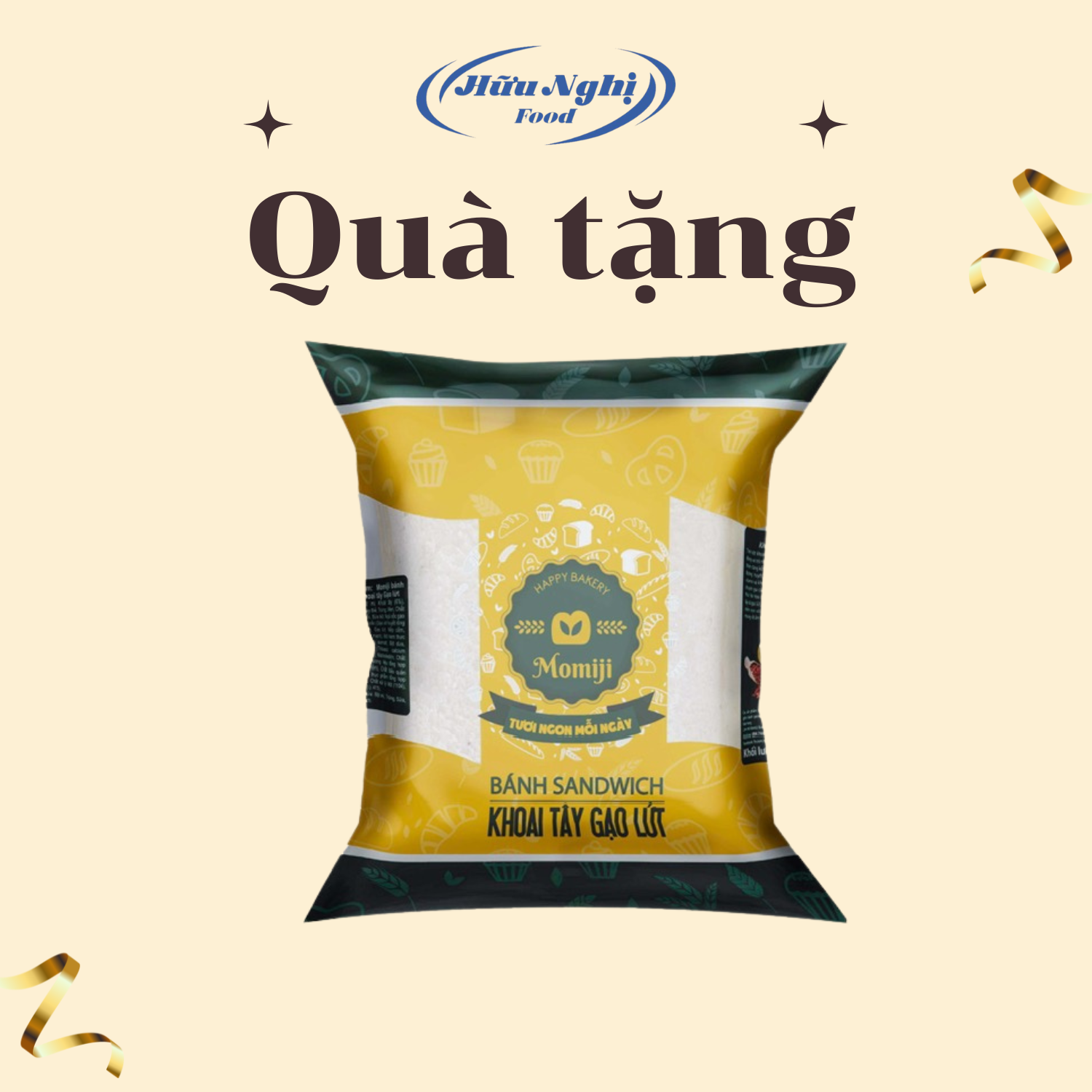 (QUÀ TẶNG) Momiji Sandwich Khoai Tây Gạo Lứt 120g