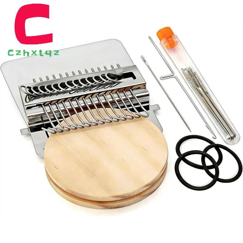 [LA19REA]For Mending-Portable Knit Patch Kit-MiniLoom Darning Darningloom for Clothing Repair DIY Weaving Kit for Beginners