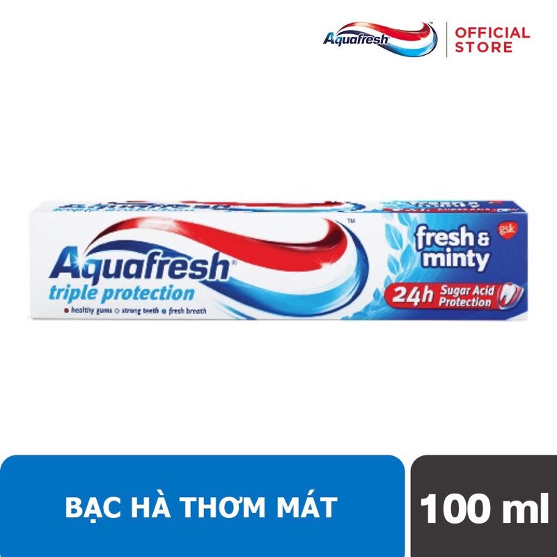 Kem đánh răng Aquafresh tub 100g