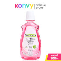 Fluocarill Orthodontics Mouthwash Mild &amp Care 500ml ฟลูโอคารีล น้ำยาบ้วนปากสูตรดูแลช่องปากคนจัดฟัน + จัดการฟันผุ