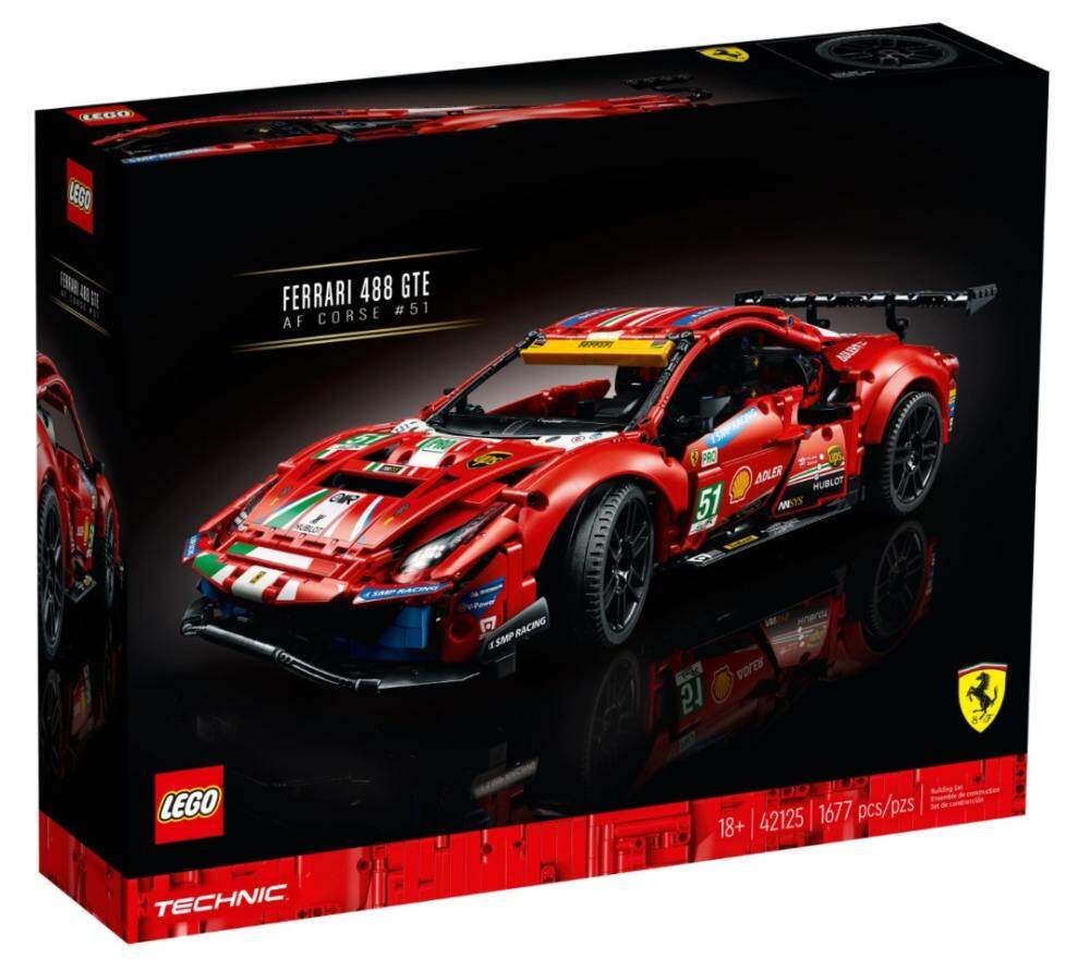 LEGO® 42125 Technic Ferrari 488 GTE “AF Corse #51” 1677pcs 18+ Đồ Chơi Lắp Ráp lego
