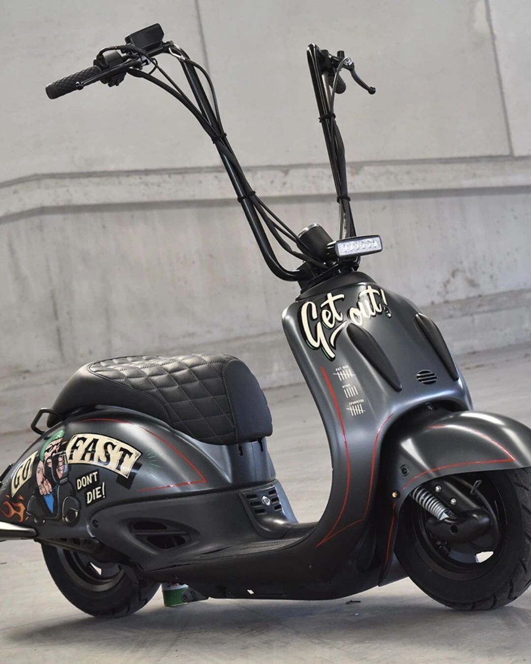 Imported Honda retro Turtle King 50CC EFI water-cooled scooter for