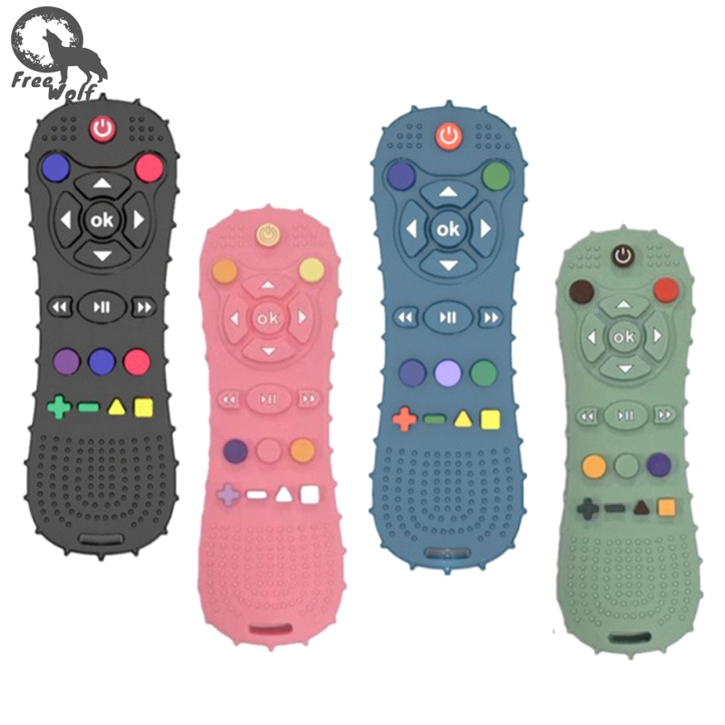Đồ chơi cho bé mọc răng điều khiển từ xa hình dạng Silicone MOL Stick Teether đồ chơi gặm cho 3 + tháng trẻ sơ sinh