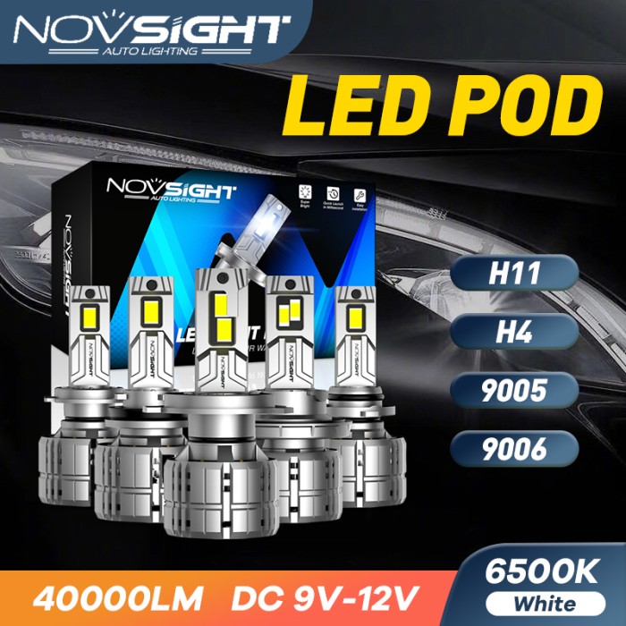 PROMO- NOVSIGHT N60 LAMPU MOBIL LED HIGH POWER H4 H11 9005 9006 6500K - DHIORA STORE Harga 1,530,000 rupiah*Gratis Ongkir