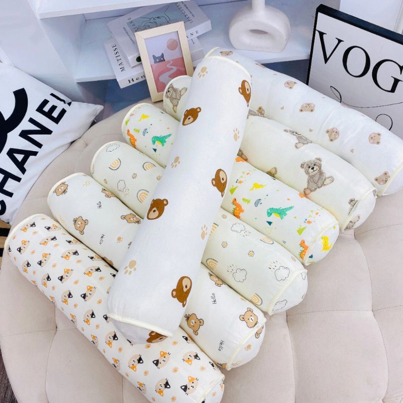Gối ôm cho bé sơ sinh vải xô muslin mềm thoáng mát/ Gối ôm bé trai/ Gối ôm bé gái