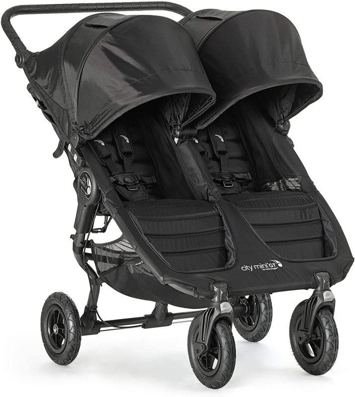 Baby Jogger City Mini GT Double Twin 2 Two Infant Child Children Kids Active Sports Stroller- Black/Black Singapore