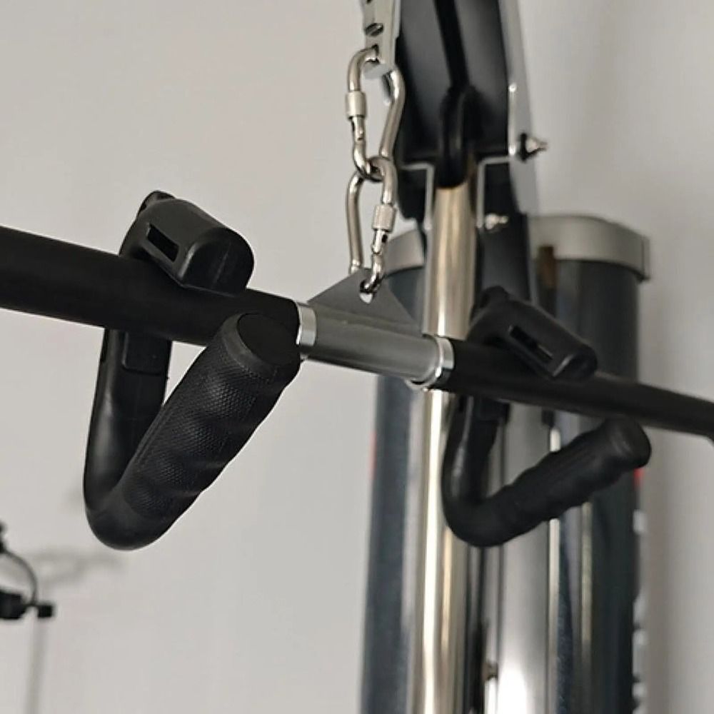 HXXM6E 1 Pair 90 ° Tay cầm đứng tập thể dục Tam giác Có lỗ dây Tay nắm cử tạ Tay cầm tập luyện Chống trượt Tay cầm dọc Giàn Giàn