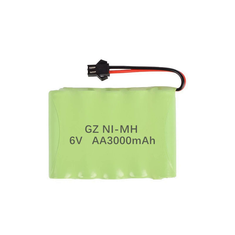 6V 3000mAh Pin và sạc cho RC xe ô tô robot xe tăng Súng thuyền 6V NiMH pin AA 2400mAh 6V có thể sạc 