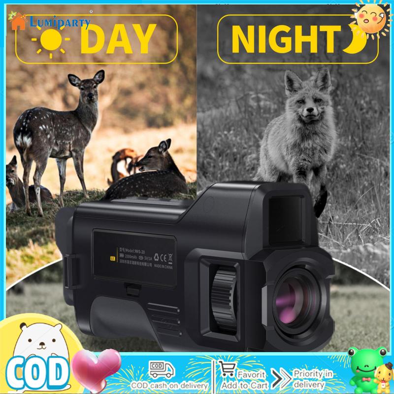Night Vision Camera Digital Infrared Night Vision Monocular 6X Zoom Full HD 4K Video Camera For Camping Wildlife Scenery ราคา 4,446 บาท*ส่งฟรี