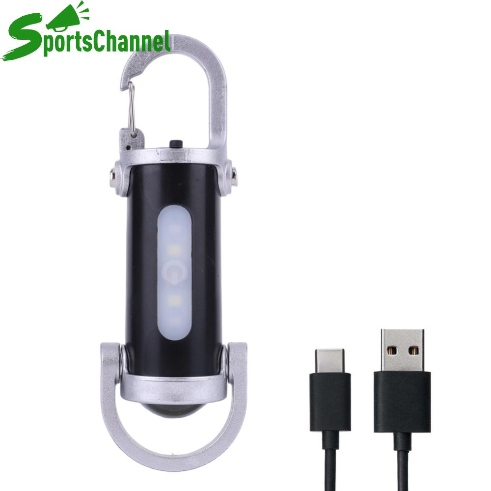 Đèn pin mini đèn pin bỏ túi Loại C sạc di động Móc treo chìa khóa chùm chìa khóa EDC đèn pin để cắm trại đi bộ đường dài