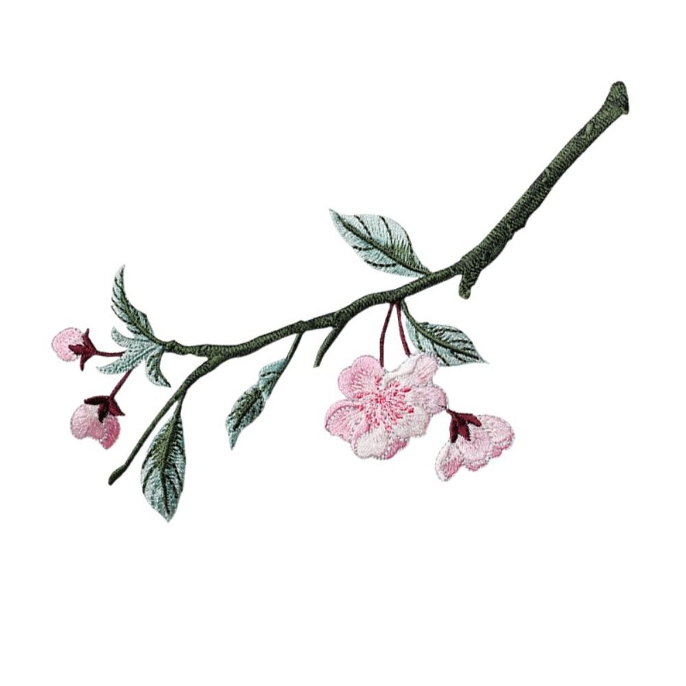 WAYNEG Iron on Begonia Flower Embroidery Patches Handmade DIY Crafts Clothes Appliques Clothes Accessory Chinese Style Clothes Sticker Sewing