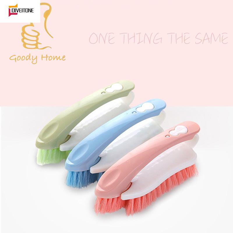 Goody Home แปรงทำความสะอาด อเนกประสงค์ รองเท้า ซักผ้า ขัดผิวเท้า แบบมือจับ สามารถถอดล้างได้ มี 3 สีให้เลือก ราคา 18 บาท*ส่งฟรี