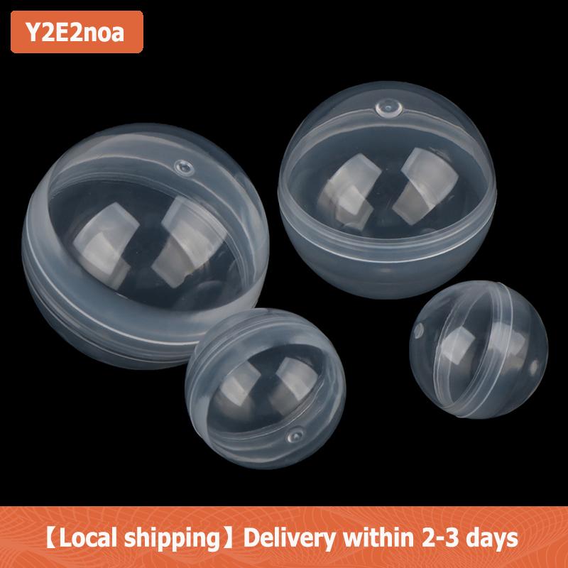 【Local shipping】 50pcs rõ ràng viên nang đồ chơi bóng mini nhựa container cho Đảng ủng hộ gashapon lưu trữ DIY tổ chức