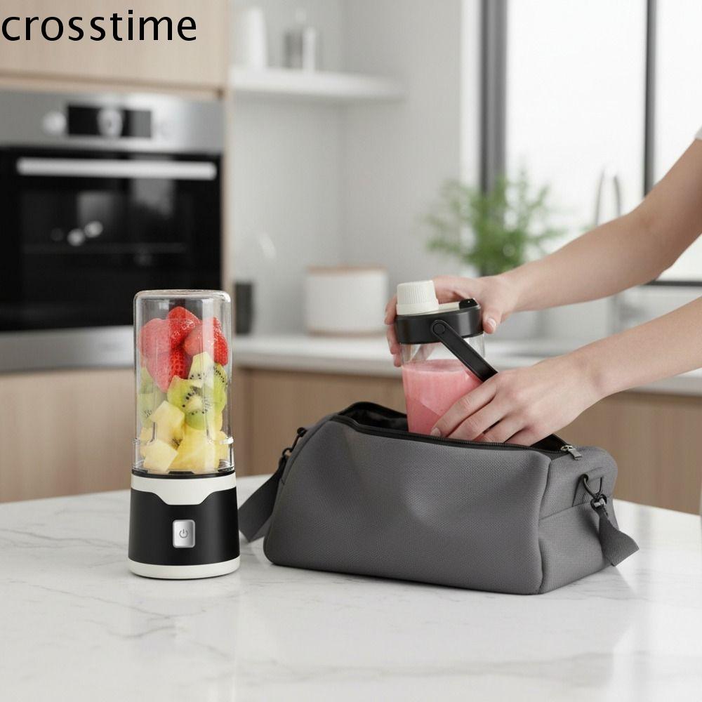 CROSSTIME Có thể sạc lại Cốc ép trái cây điện USB 500 ML Cúp Đôi Cốc trộn Di động Thiết bị cầm tay Cốc xay sinh tố Du lịch