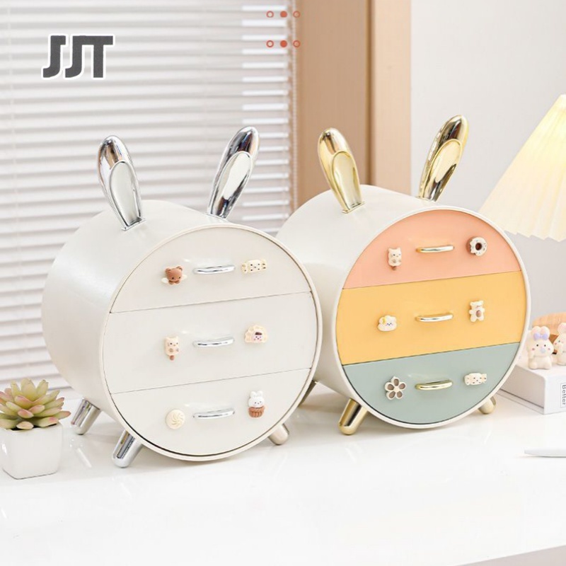 JJT Máy tính để bàn hộp lưu trữ nhiều lớp ngăn kéo bàn hộp lưu trữ mỹ phẩm video hộp lưu trữ ngăn kéo hộp lưu trữ máy tính để bàn kệ lưu trữ đồ trang sức vòng cổ dạng hộp lưu trữ hộp hộp bông tai hộp lưu trữ đồ trang sức