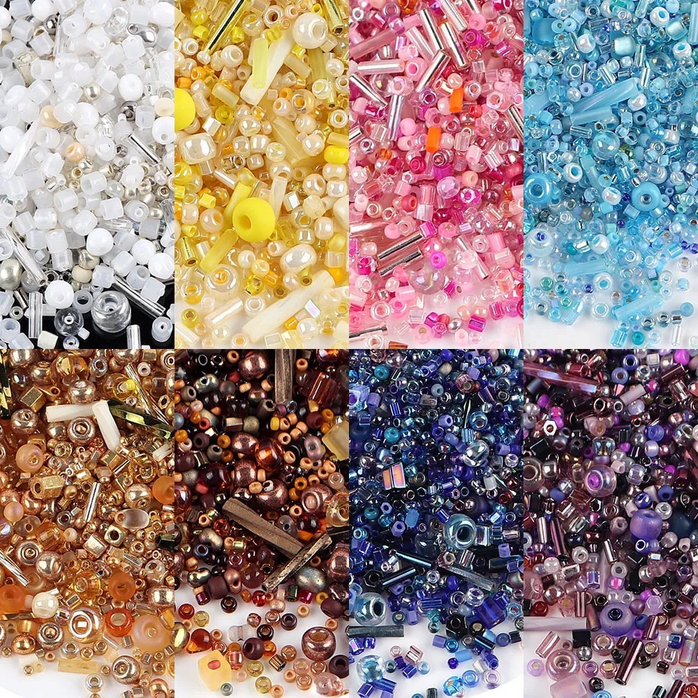 Hạt cườm nhật miyuki delica hạt trộn hỗn hợp ngẫu nhiên 1.5 - 4.5mm gói 10gr
