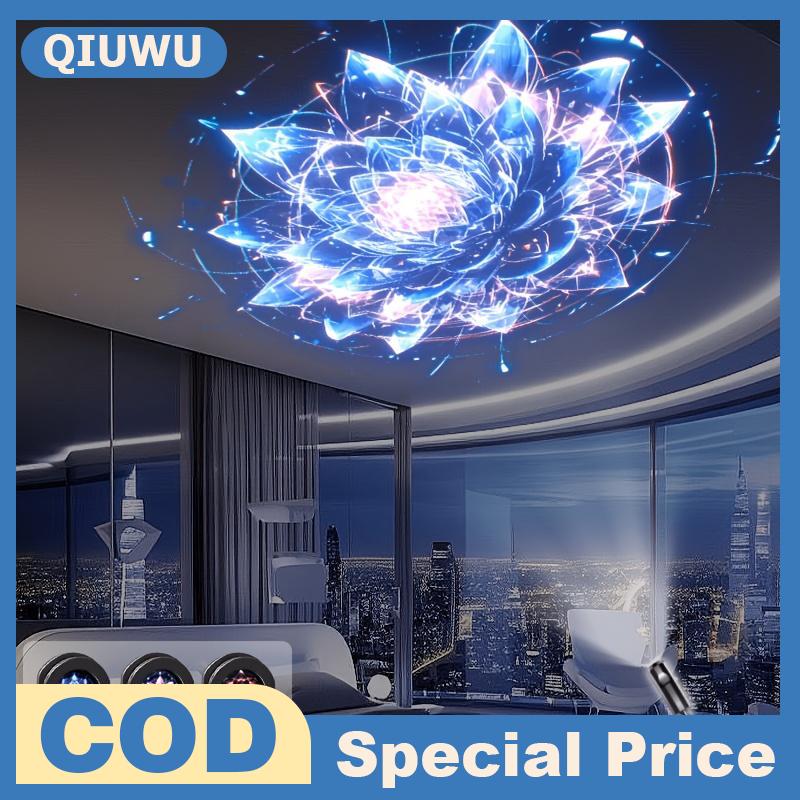 QIUWU Mơ mộng bầu trời đầy sao Mandala LED chiếu đèn 3 6 mô hình trang trí ánh sáng ban đêm cho trẻ em phòng Valentines Quà Tặng