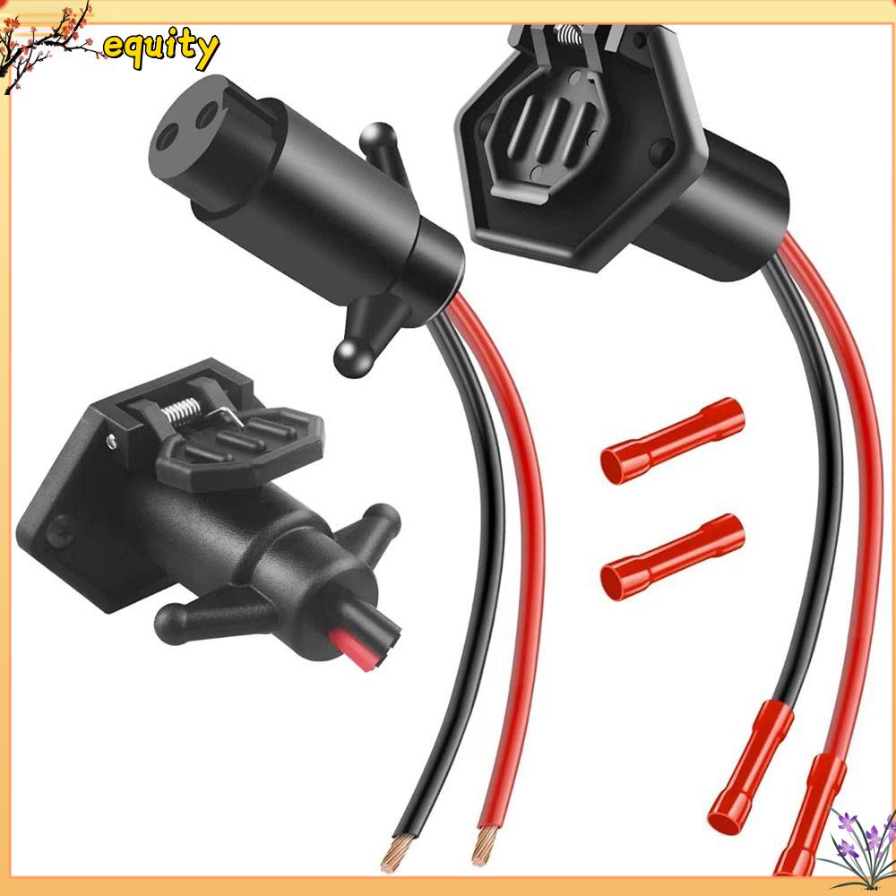 EQUITY Không thấm nước Bộ ổ cắm động cơ trolling 8 Gauge 2 dây Chuyên nghiệp Động cơ câu cá kết nối nhanh Thiết thực 12V-24V Phích cắm và ổ cắm động cơ trolling Dành cho thuyền minn Kota