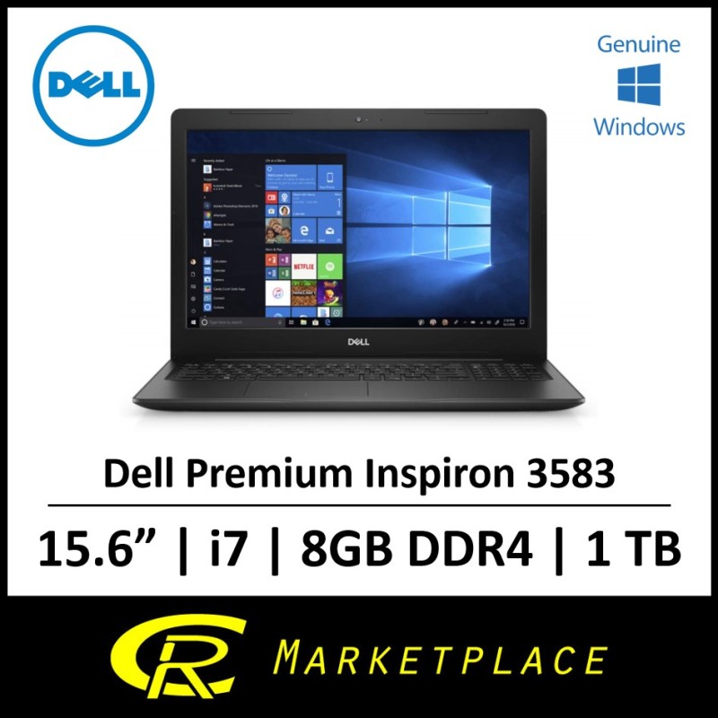 Dell Inspiron 15 3583 8th Gen Intel® Core™ i7-8565UUp to 4.6GHz 8GB DDR4 RAM 1TB SATA