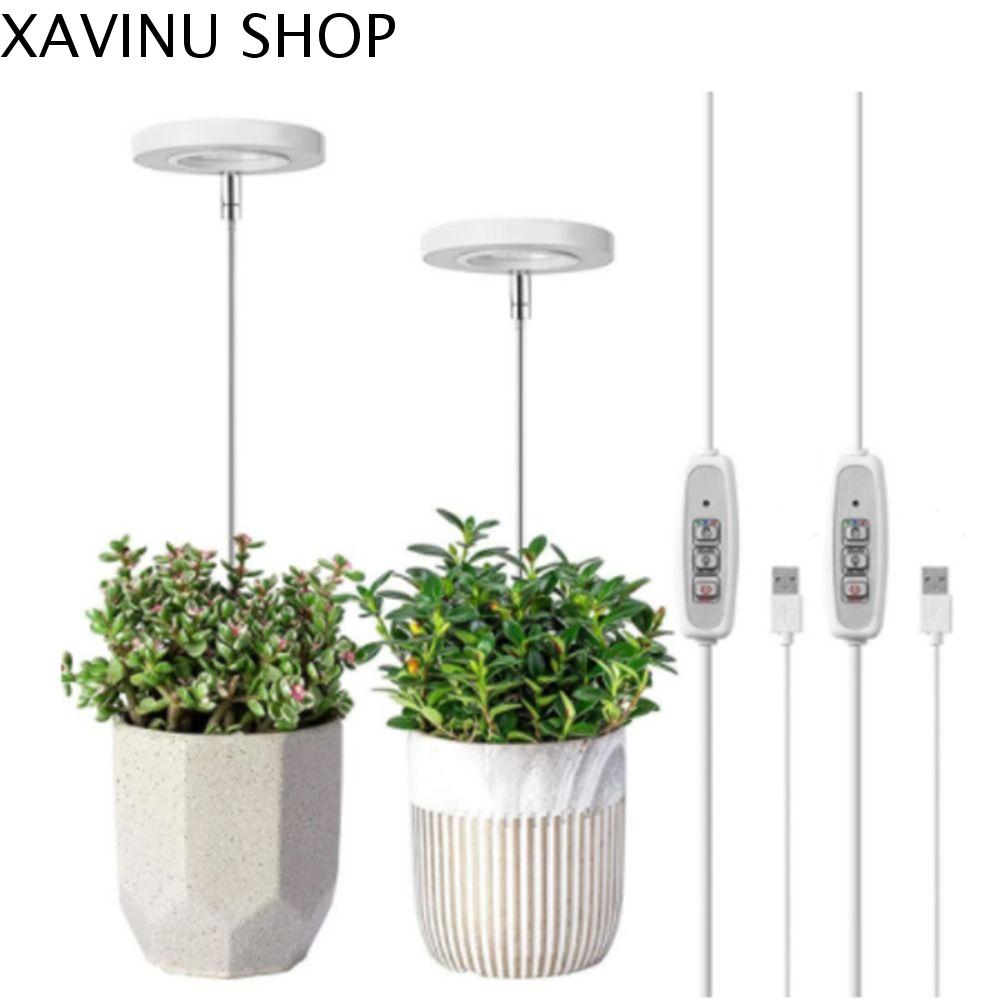 XAVINU Hình khuyên USB Cây Giống Trồng trong chậu Quang Phổ đầy đủ Hoa Phát triển Đèn Ánh Sáng nhà máy LED Ánh Sáng Vòng Ánh Sáng