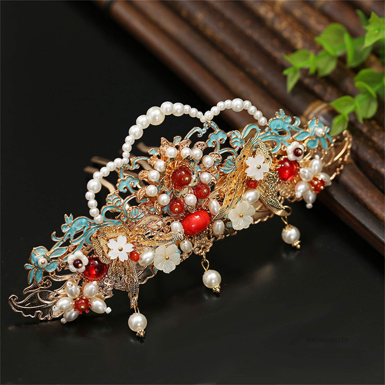 นกยูงสีฟ้าเคลือบผมมงกุฎแบบดั้งเดิมหมิงสไตล์ Court Headdress สำหรับ Hanfu เครื่องแต่งกายงานแต่งงานการถ่ายภาพและ STAGE Performance TF-Ret-TH ราคา 351 บาท*ส่งฟรี