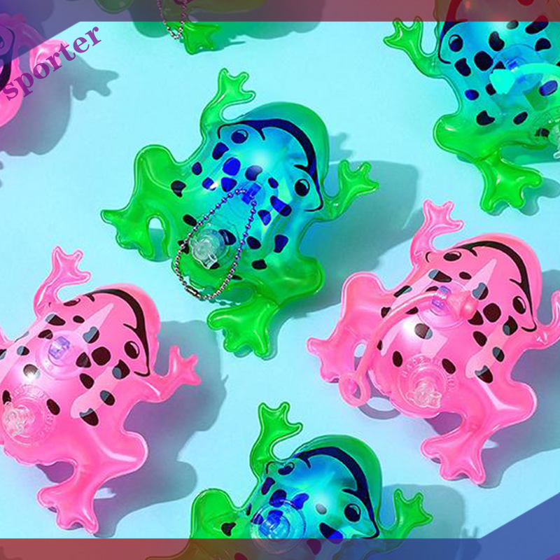 Sporter 1Pc 11 20cm Inflatable Frog Luminous Balloons Swimming Pool Party Water Game Balloons Beach Sports Shower Frog Fun Toys for Kids ราคา 18 บาท*ส่งฟรี