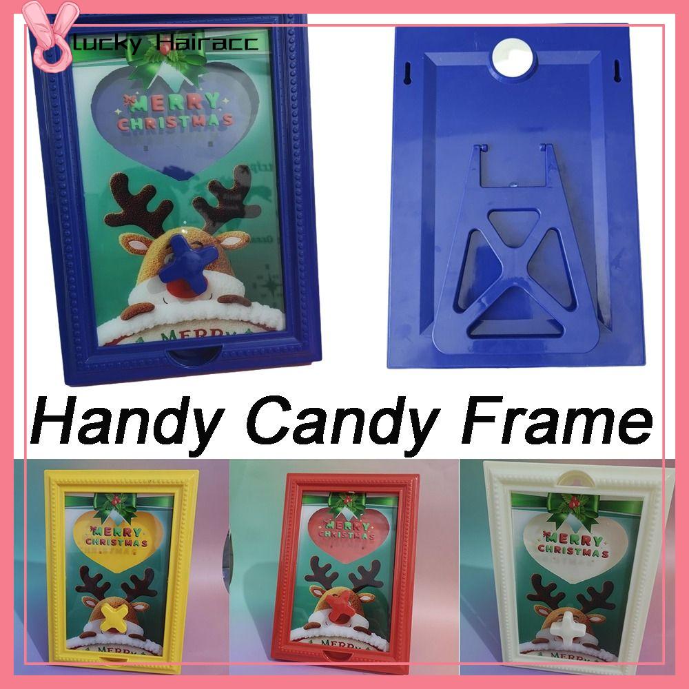 LUCKY HAIRACC Mẫu tuần lộc Máy phát kẹo hộp Nhựa Đồ trang trí bàn làm việc Đồ trang trí lưu trữ Cổ điển Kho lưu trữ kẹo