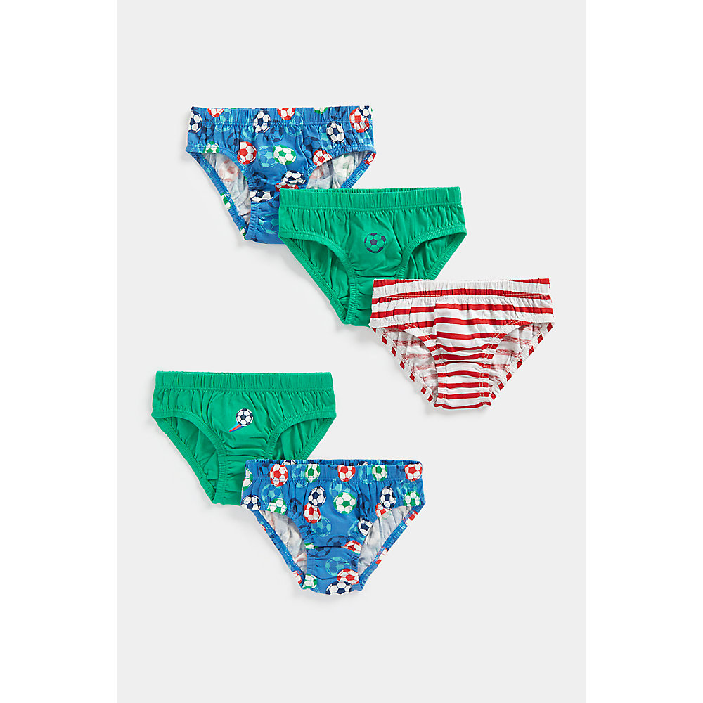 กางเกงในเด็กผู้ชาย Mothercare Football Briefs - 5 Pack EA859 ราคา 553 บาท*ส่งฟรี