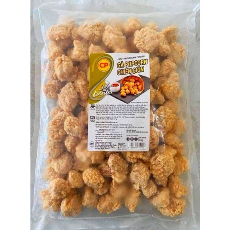 Gà POPCORN Chiên Giòn CP hàng loại 1 gói 1kg (giao tphcm)