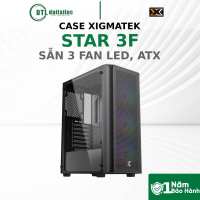 Case XIGMATEK STAR 3F SẴN 3 FAN LED ATX | Chính Hãng | Bảo Hành 12 Tháng