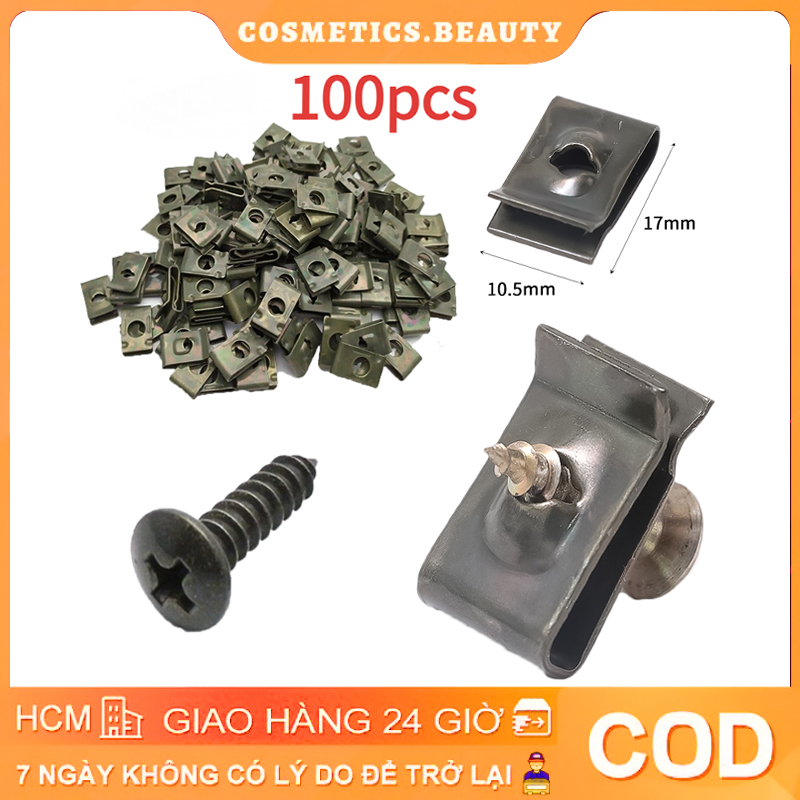 50 ốc +50 bát kẹp dàn áo Winner Sirius Exciter Nouvo 5 li dài 15mm ốc dàn áo xe Yamaha cos