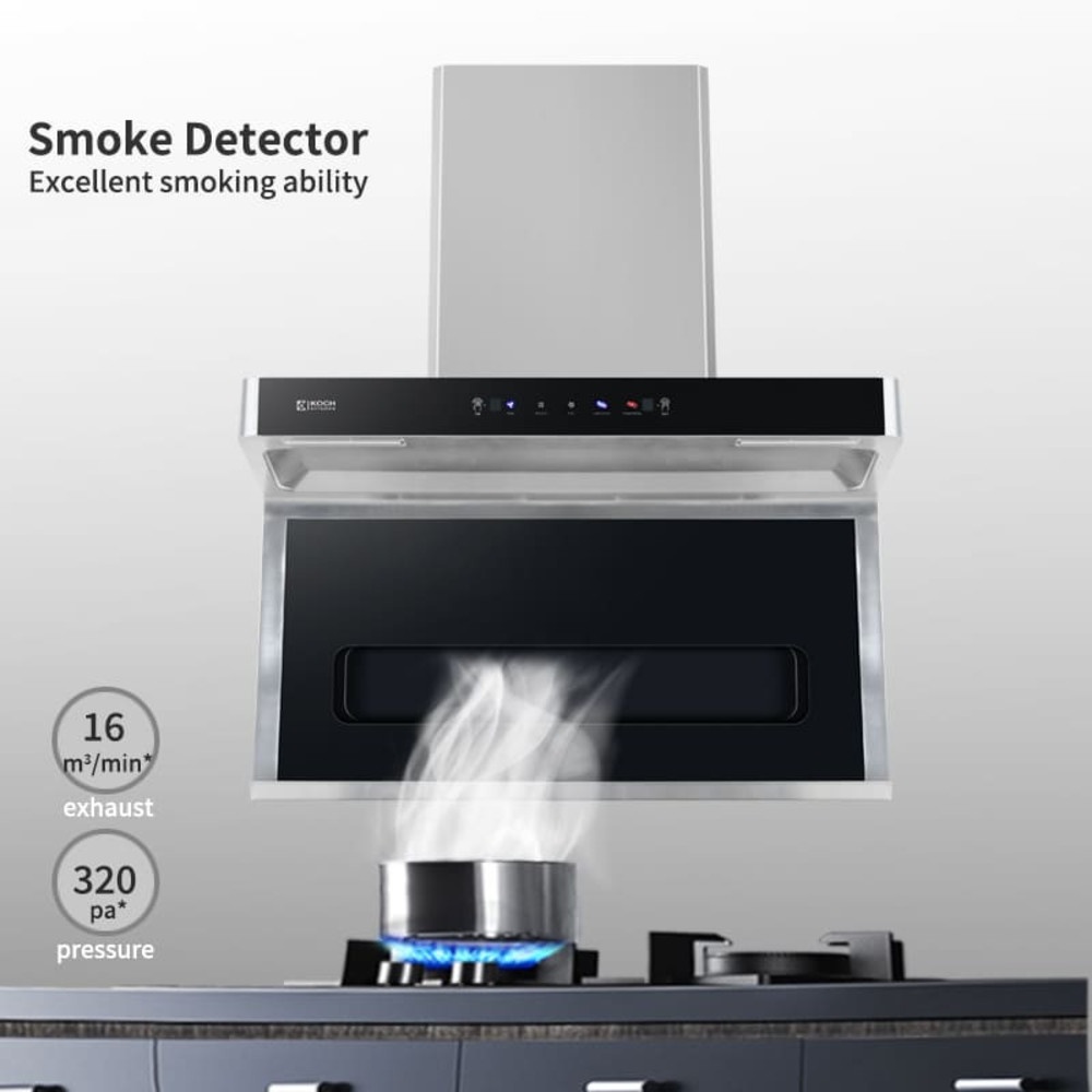 Global House KOCH KITCHEN เครื่องดูดควันติดผนัง 90 ซม. ANESSA สีเงิน รับประกันของเเท้! ราคา 7,990 บาท*ส่งฟรี