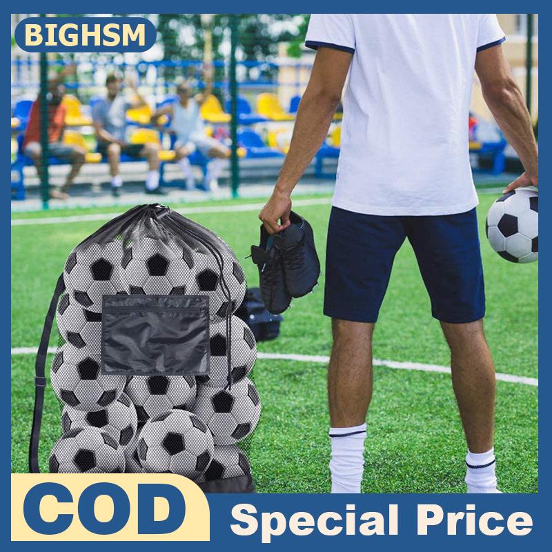 BIGHSM Lưới bóng đá bóng túi thêm lớn dây kéo bóng rổ lưu trữ túi với dây kéo túi bóng chuyền bóng đá Net Gói phòng tập thể dục Túi