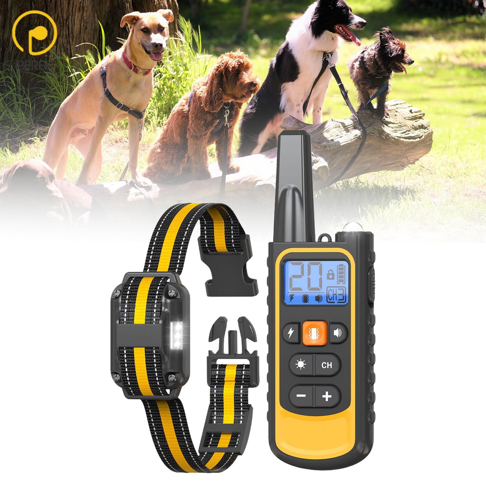 Dog Training Collar Dog Electric Collar Waterproof with Remote Control Rechargeable Adjustable Shock Collars Dog Collars ราคา 1,935 บาท*ส่งฟรี