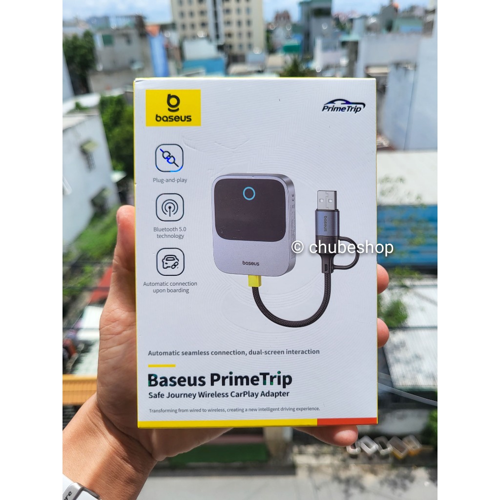 Thiết bị kết nối Carplay Không Dây dành cho xe hơi OS-Baseus SafeJourney Series