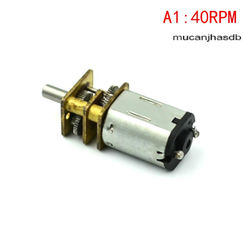 mucanjhasdb Micro N20 Bánh Động Cơ Tốc Độ Chậm Kim Loại Hộp Số Giảm Tốc Động Cơ Điện Tự Làm Đồ Chơi - 3