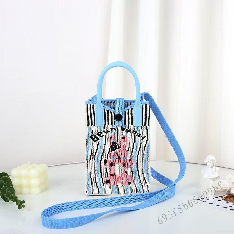Túi đựng điện thoại dệt kim mini - Túi đeo chéo dễ thương cho nữ tái sử dụng - 9