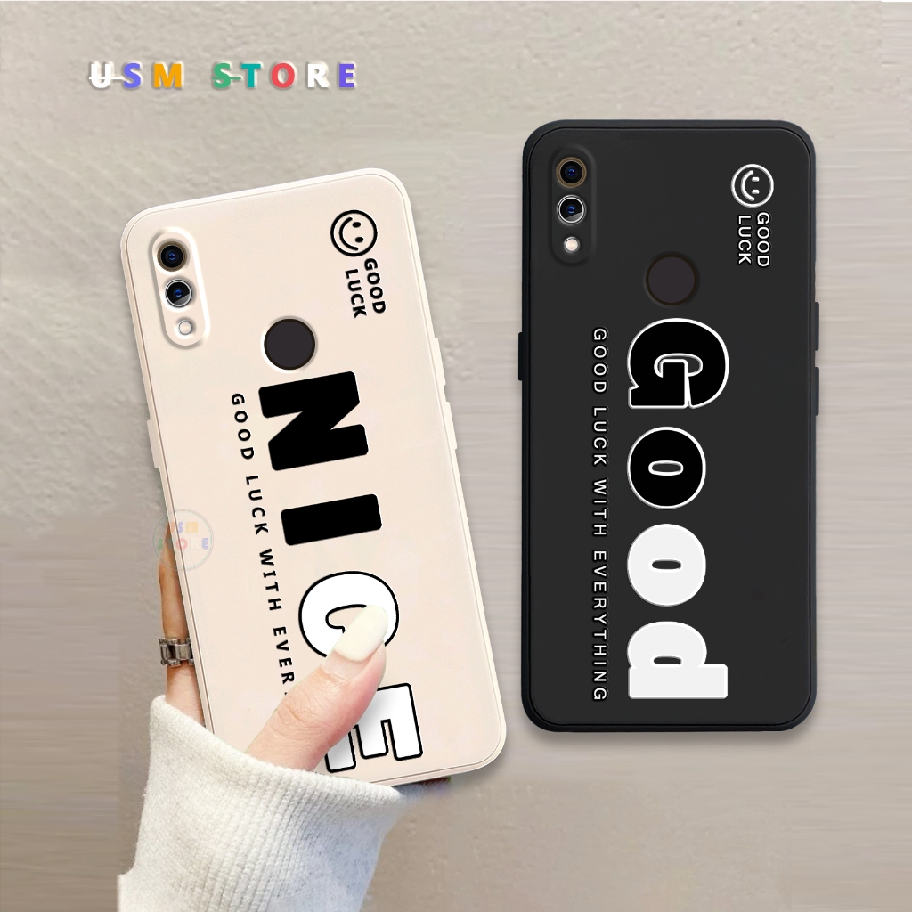Ốp lưng Oppo Realme 3 / Realme 3 Pro, silicon dẻo nguyên khối, in nổi chữ Nice Good