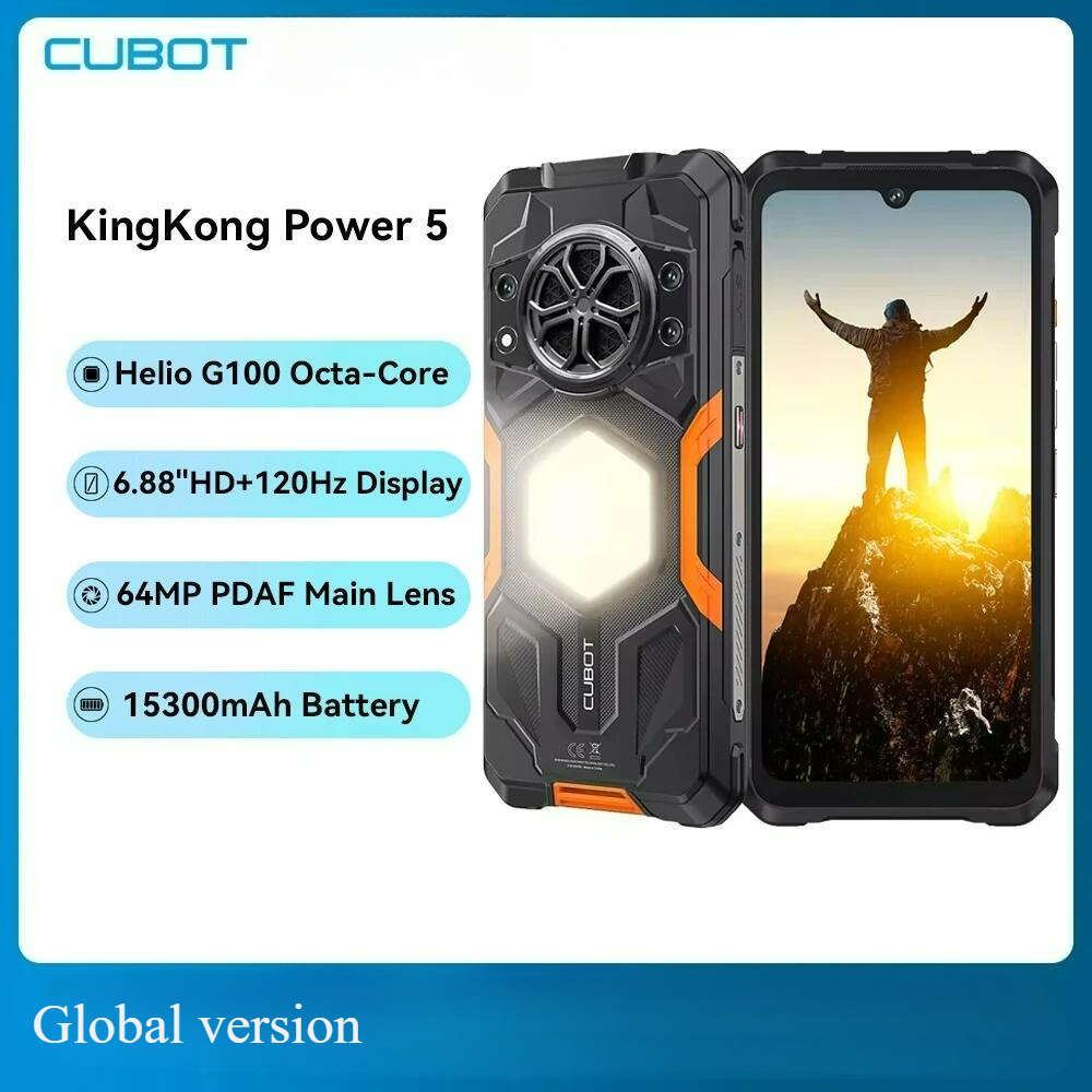 【Official shop】Cubot KingKong Power 5 Rugged Smartphone Android 15 6GB RAM +128GB ROM 6.88"120Hz Screen MTK G100 15300mAh Smart Phone ราคา 7,699 บาท*ส่งฟรี