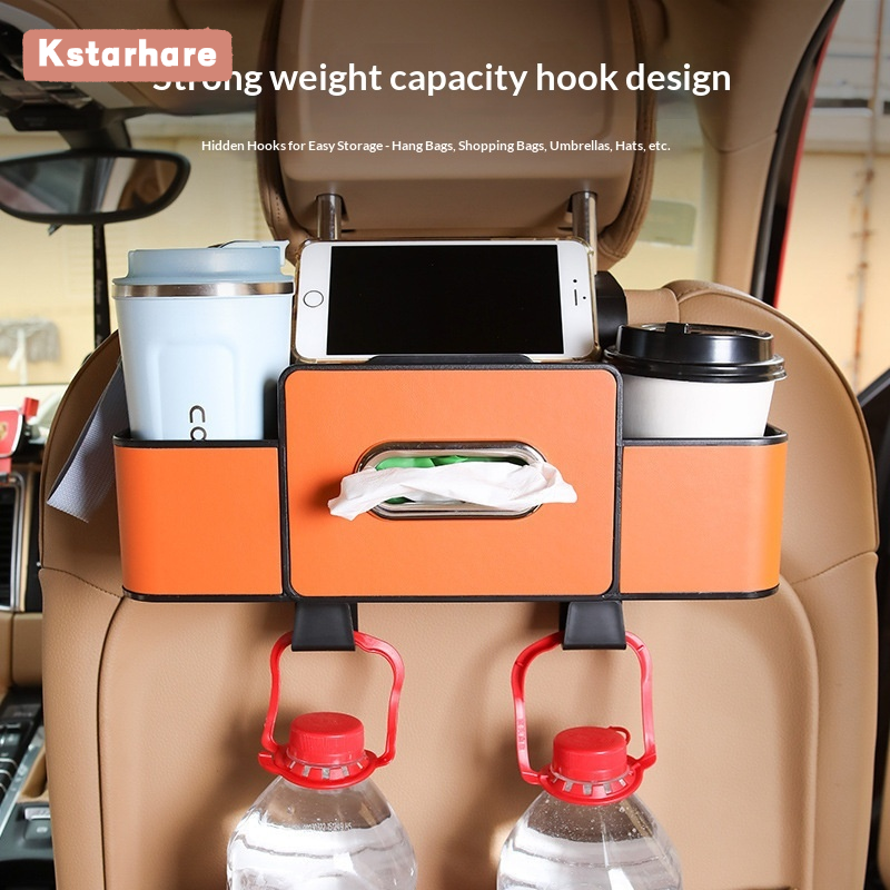 Kstarhare Multifunctional Car Backseat Storage Organizer with Cup Holder and Hanging Design for Easy Access Giá 97,000 Đồng*Miễn phí vận chuyển