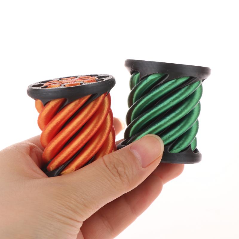 【Youer】 1 Piece Mini xoáy chủ đề ảo ảnh giải nén đồ chơi 3D in xoắn ốc hình Nón Thần Tài đồ chơi không thể kim tự tháp điêu khắc