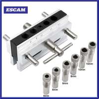 Norman Malthus 7Pcs/Set Hole Jig Woodworking Drill Guide Puncher Tool Dowel Jig Kit for Drilling Hole Hole Jig Woodworking