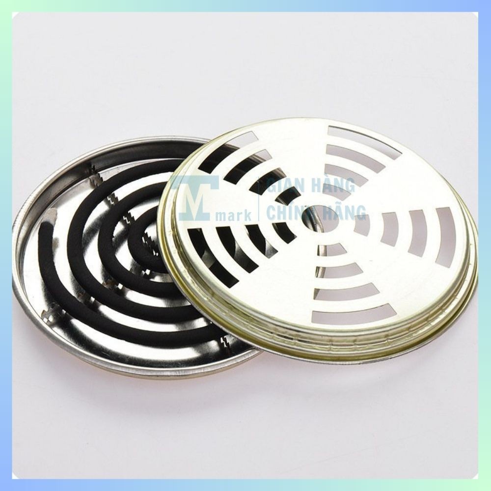 [Hàng Hot] Hộp đựng nhang muỗi , khay đựng nhang muỗi có nắp đậy an toàn