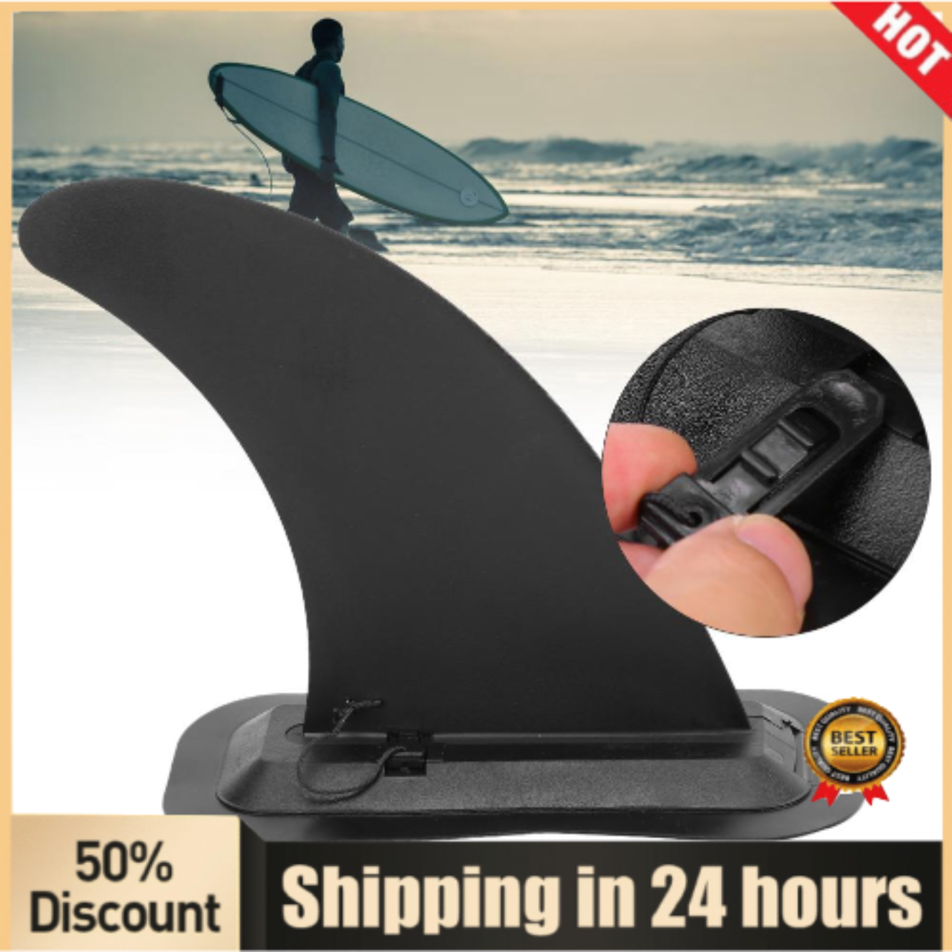 Baosity 2 Pieces 3cm Diameter Surfboard Leash Plug Cup Surf SUP Plugs Leg Rope Deck Plug Surfing Repairs New Builds Accessories