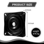 6 inch boat seat swivel plate fishing boat marine seat swivel rotation 360 degree rotation universal set 15.4 x 15.4 x 2 cm
